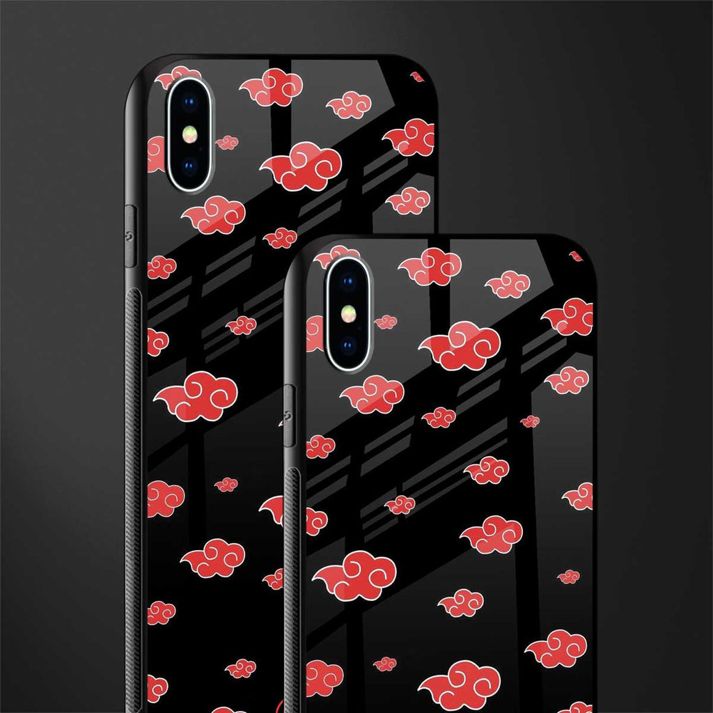 akatsuki naruto anime glass case for iphone xs max image-2