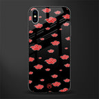 akatsuki naruto anime glass case for iphone xs max image