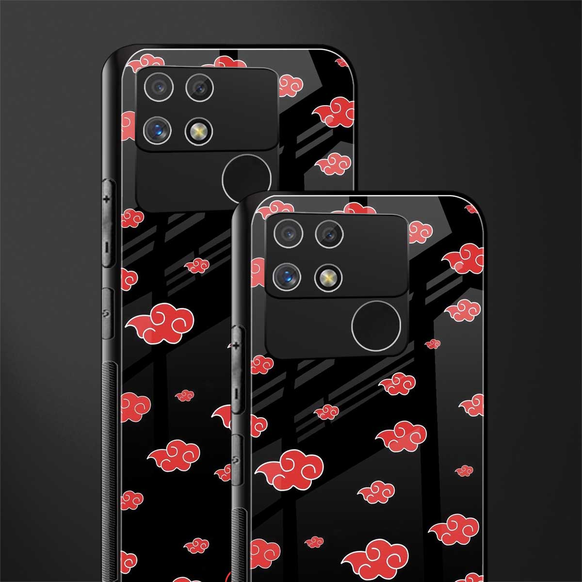 akatsuki naruto anime back phone cover | glass case for realme narzo 50a