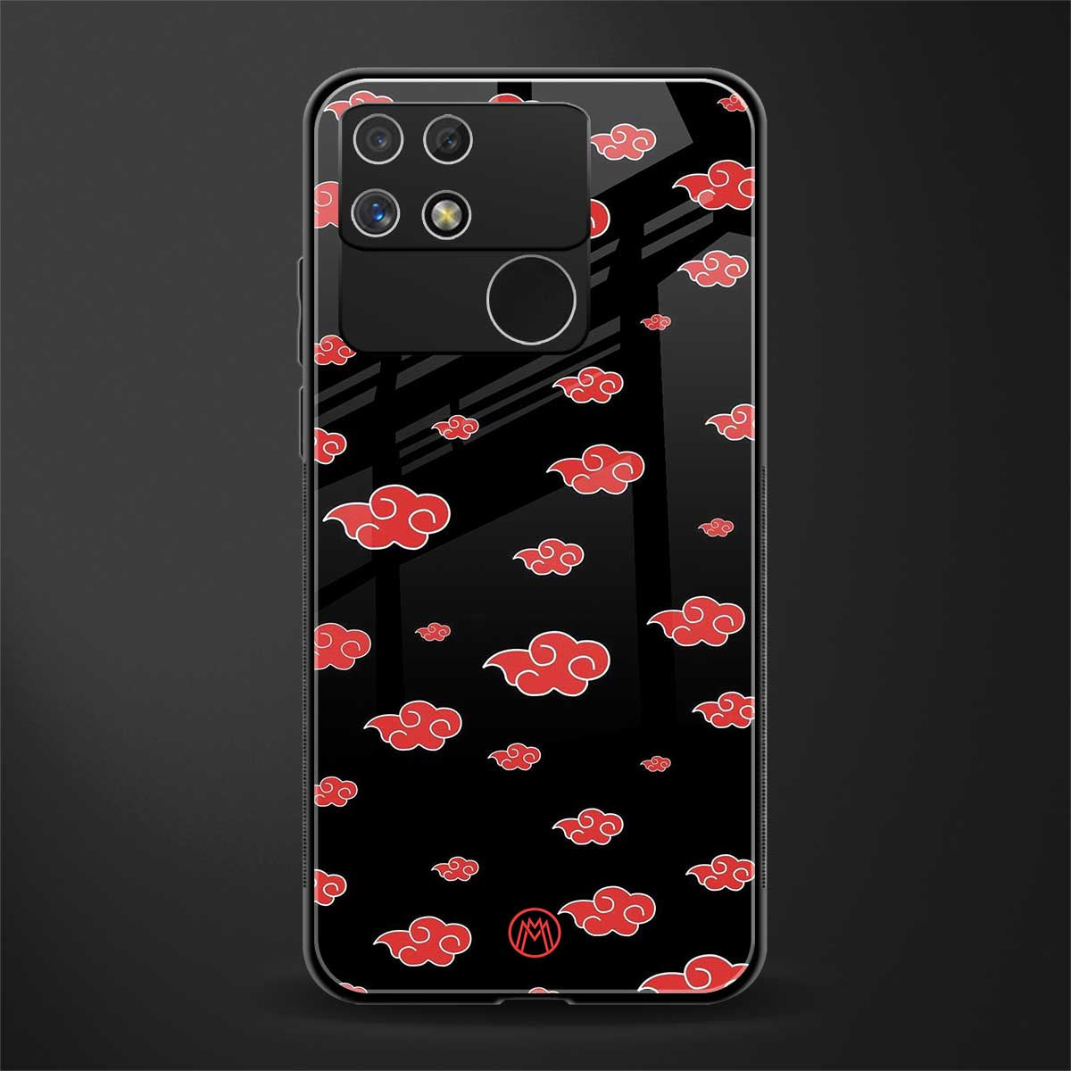 akatsuki naruto anime back phone cover | glass case for realme narzo 50a