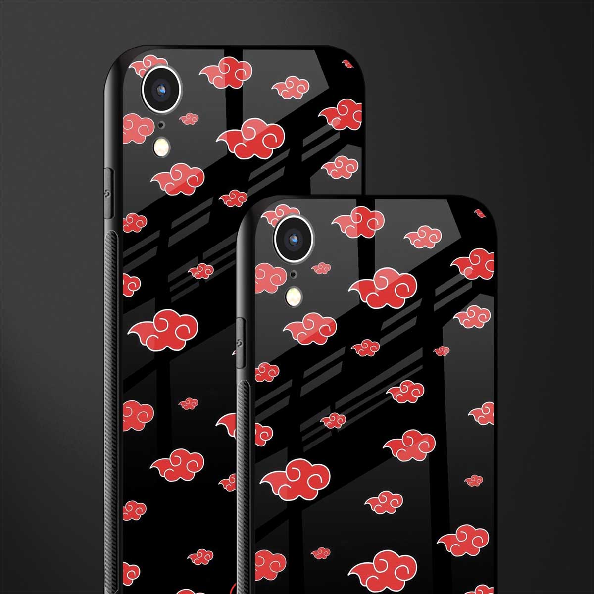 akatsuki naruto anime glass case for iphone xr image-2