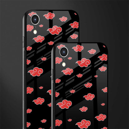 akatsuki naruto anime glass case for iphone xr image-2