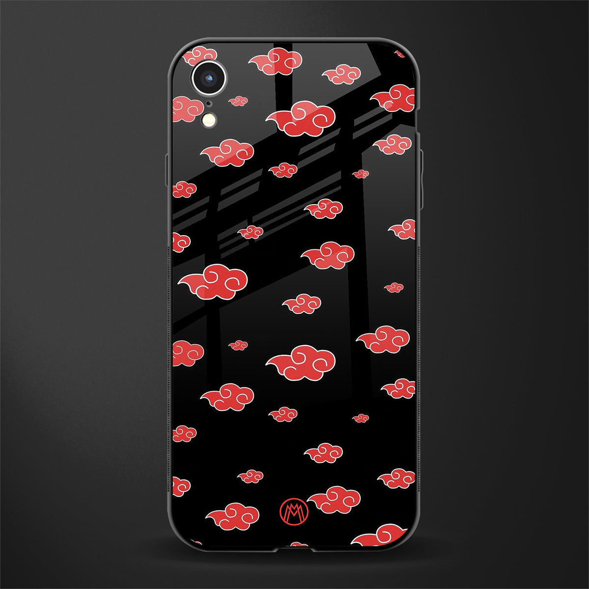 akatsuki naruto anime glass case for iphone xr image