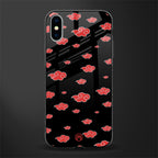 akatsuki naruto anime glass case for iphone xs image