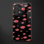 akatsuki naruto anime back phone cover | glass case for samsung galaxy a73 5g