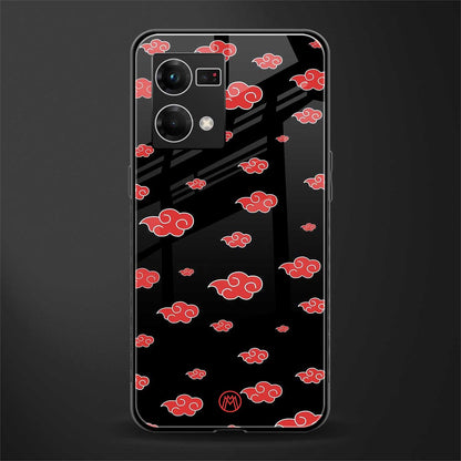 akatsuki naruto anime back phone cover | glass case for oppo f21 pro 4g