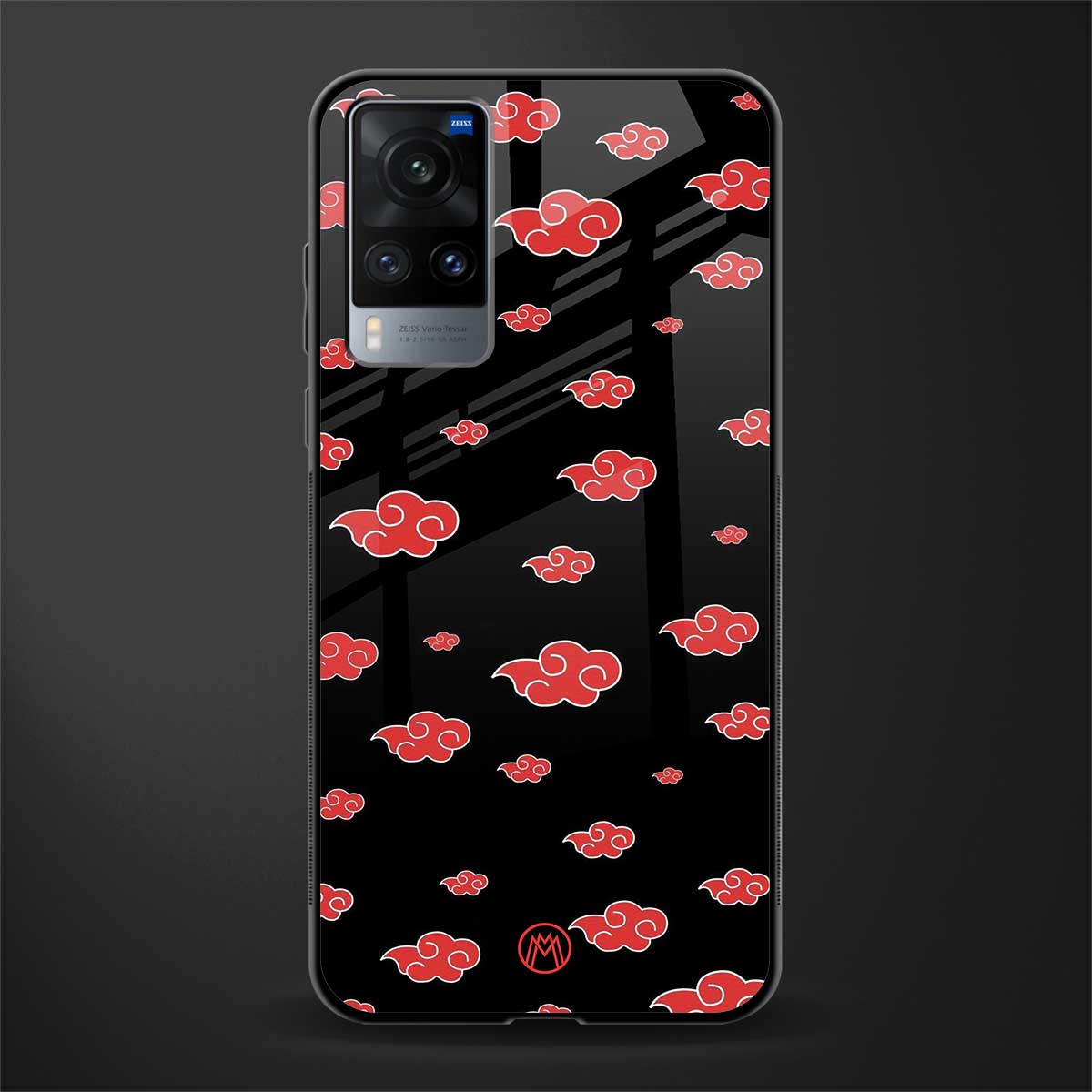 akatsuki naruto anime glass case for vivo x60 image