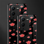 akatsuki naruto anime back phone cover | glass case for vivo v25 pro 5g