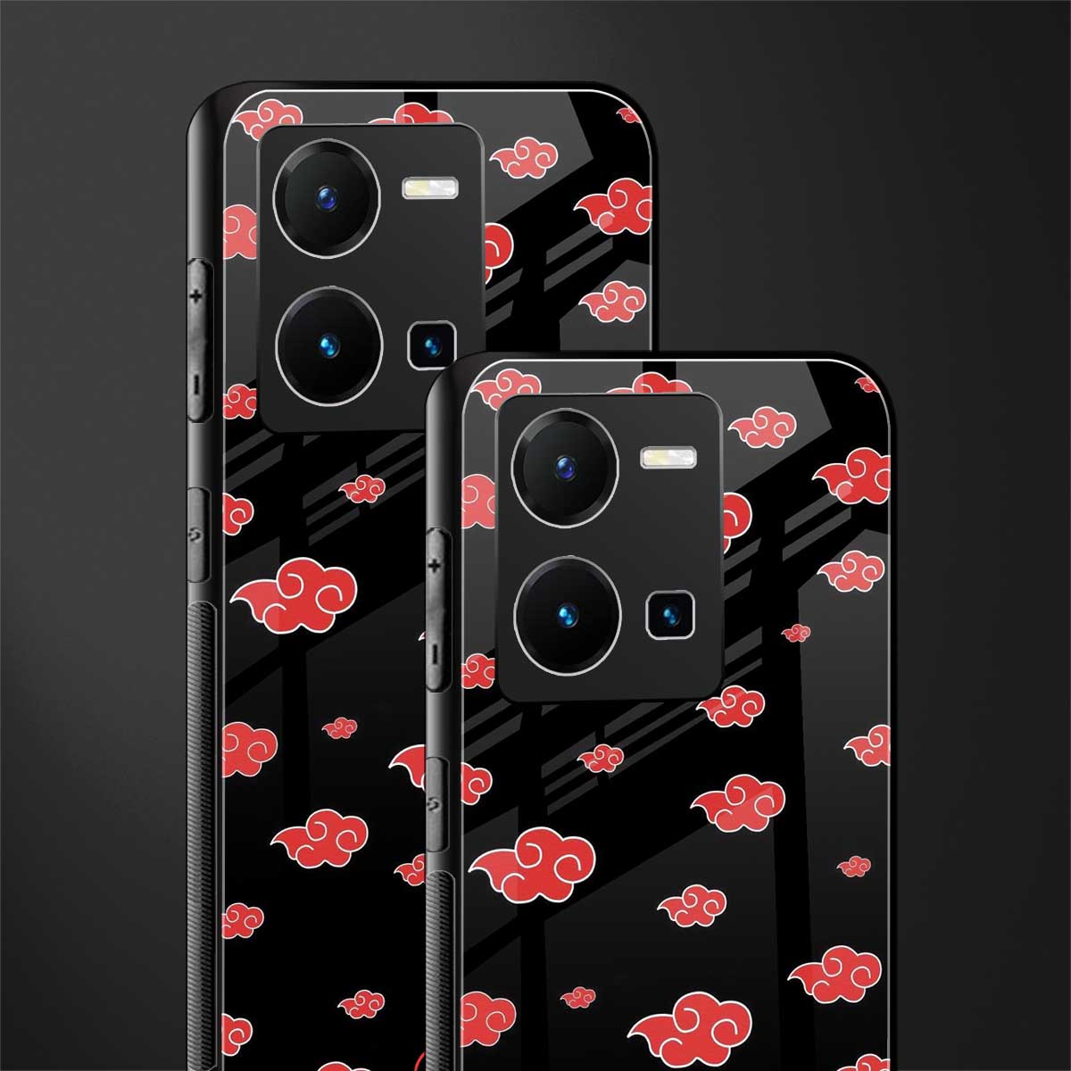 akatsuki naruto anime back phone cover | glass case for vivo y35 4g
