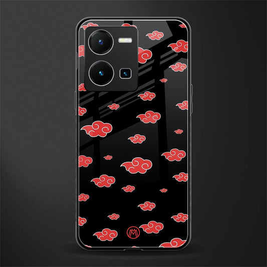 akatsuki naruto anime back phone cover | glass case for vivo y35 4g