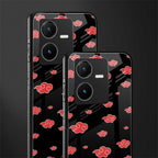 akatsuki naruto anime back phone cover | glass case for vivo y22