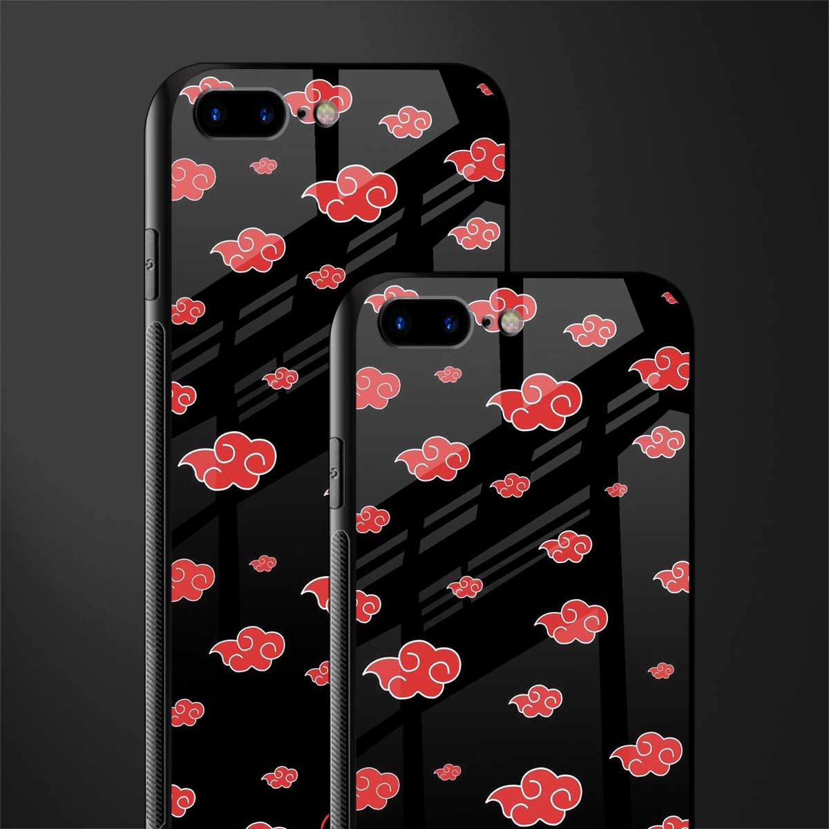 akatsuki naruto anime glass case for iphone 8 plus image-2
