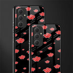 akatsuki naruto anime back phone cover | glass case for samsung galaxy a54 5g