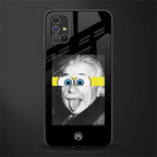 albert einstein spongebob squarepants glass case for samsung galaxy m51 image