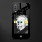 albert einstein spongebob squarepants glass case for vivo u20 image