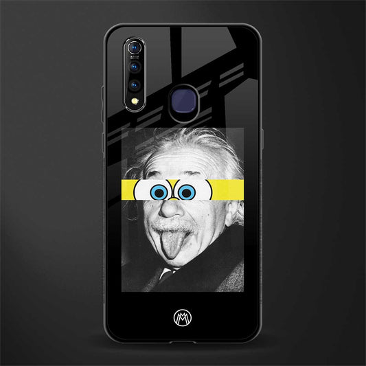albert einstein spongebob squarepants glass case for vivo z1 pro image