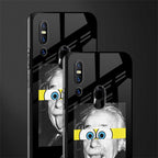 albert einstein spongebob squarepants glass case for vivo v15 image-2