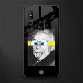 albert einstein spongebob squarepants glass case for vivo v15 image