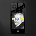 albert einstein spongebob squarepants glass case for samsung galaxy a51 image