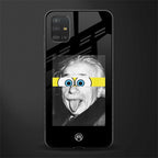 albert einstein spongebob squarepants glass case for samsung galaxy a51 image