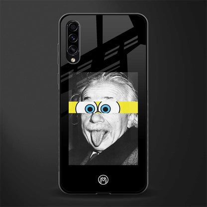 albert einstein spongebob squarepants glass case for samsung galaxy a70 image
