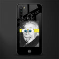 albert einstein spongebob squarepants glass case for redmi note 8 image