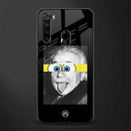 albert einstein spongebob squarepants glass case for redmi note 8 image