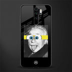 albert einstein spongebob squarepants glass case for redmi note 8 pro image