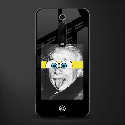 albert einstein spongebob squarepants glass case for redmi k20 image