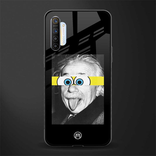 albert einstein spongebob squarepants glass case for realme x2 image