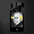 albert einstein spongebob squarepants glass case for samsung galaxy a20s image
