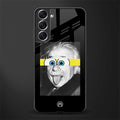 albert einstein spongebob squarepants glass case for samsung galaxy s22 plus 5g image
