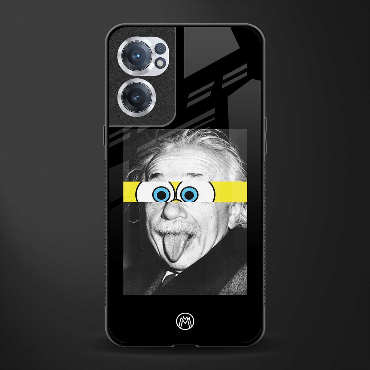 albert einstein spongebob squarepants glass case for oneplus nord ce 2 5g image