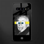 albert einstein spongebob squarepants glass case for samsung galaxy s10 image