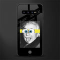 albert einstein spongebob squarepants glass case for samsung galaxy s10 plus image