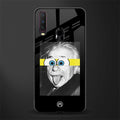 albert einstein spongebob squarepants glass case for vivo y17 image
