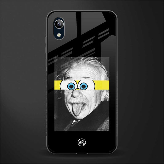 albert einstein spongebob squarepants glass case for vivo y90 image