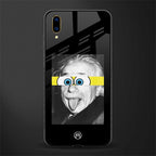 albert einstein spongebob squarepants glass case for vivo v11 pro image