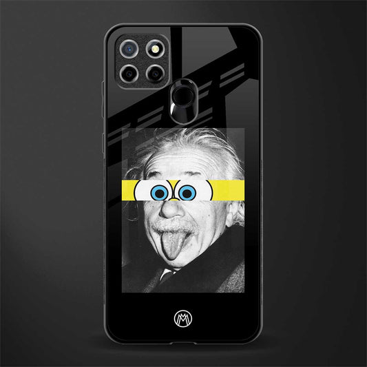 albert einstein spongebob squarepants glass case for realme narzo 20 image