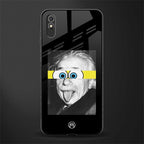 albert einstein spongebob squarepants glass case for redmi 9a image