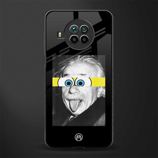 albert einstein spongebob squarepants glass case for mi 10i image