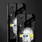 albert einstein spongebob squarepants glass case for vivo y53s image-2