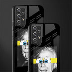 albert einstein spongebob squarepants glass case for samsung galaxy a72 image-2