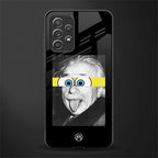 albert einstein spongebob squarepants glass case for samsung galaxy a72 image