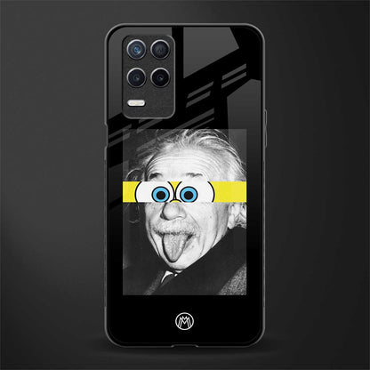 albert einstein spongebob squarepants glass case for realme narzo 30 5g image