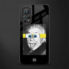 albert einstein spongebob squarepants glass case for mi 10t 5g image