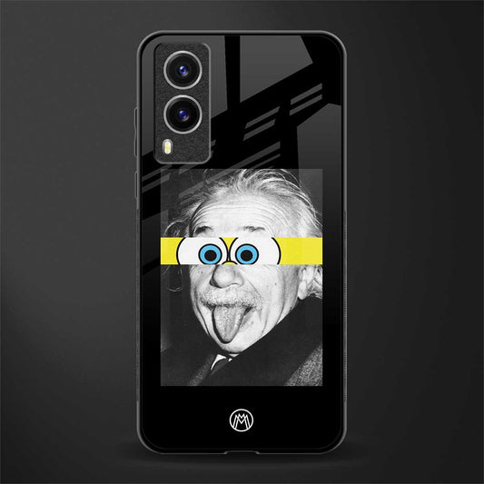 albert einstein spongebob squarepants glass case for vivo v21e 5g image