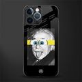 albert einstein spongebob squarepants glass case for iphone 12 pro image
