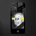 albert einstein spongebob squarepants glass case for redmi 10 prime image