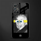 albert einstein spongebob squarepants glass case for redmi 10 prime image